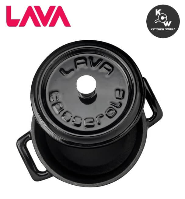 หม้อตุ๋นเหล็กหล่อขนาดเล็ก LAVA CW1685-BK ขนาด 10 ซม. สีดำ_9